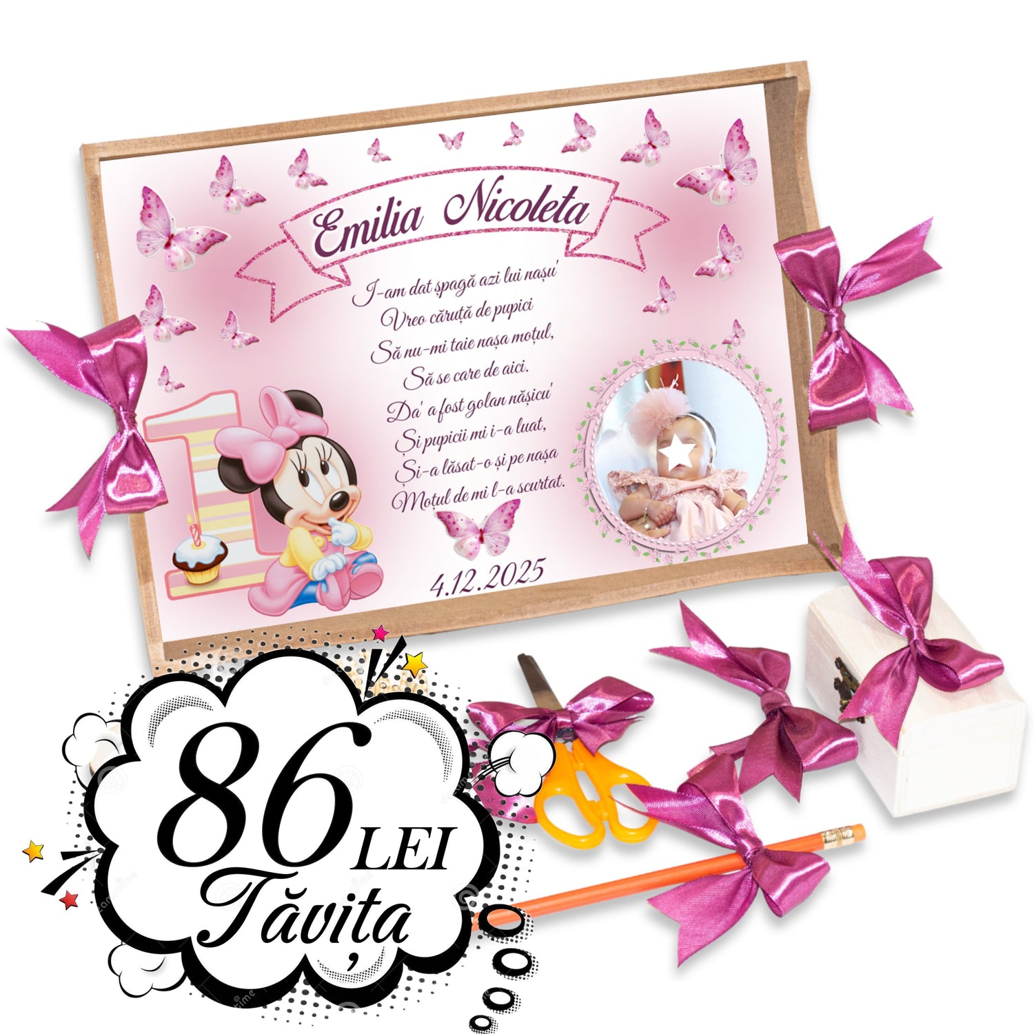 Tăvițe Fete la 86 lei