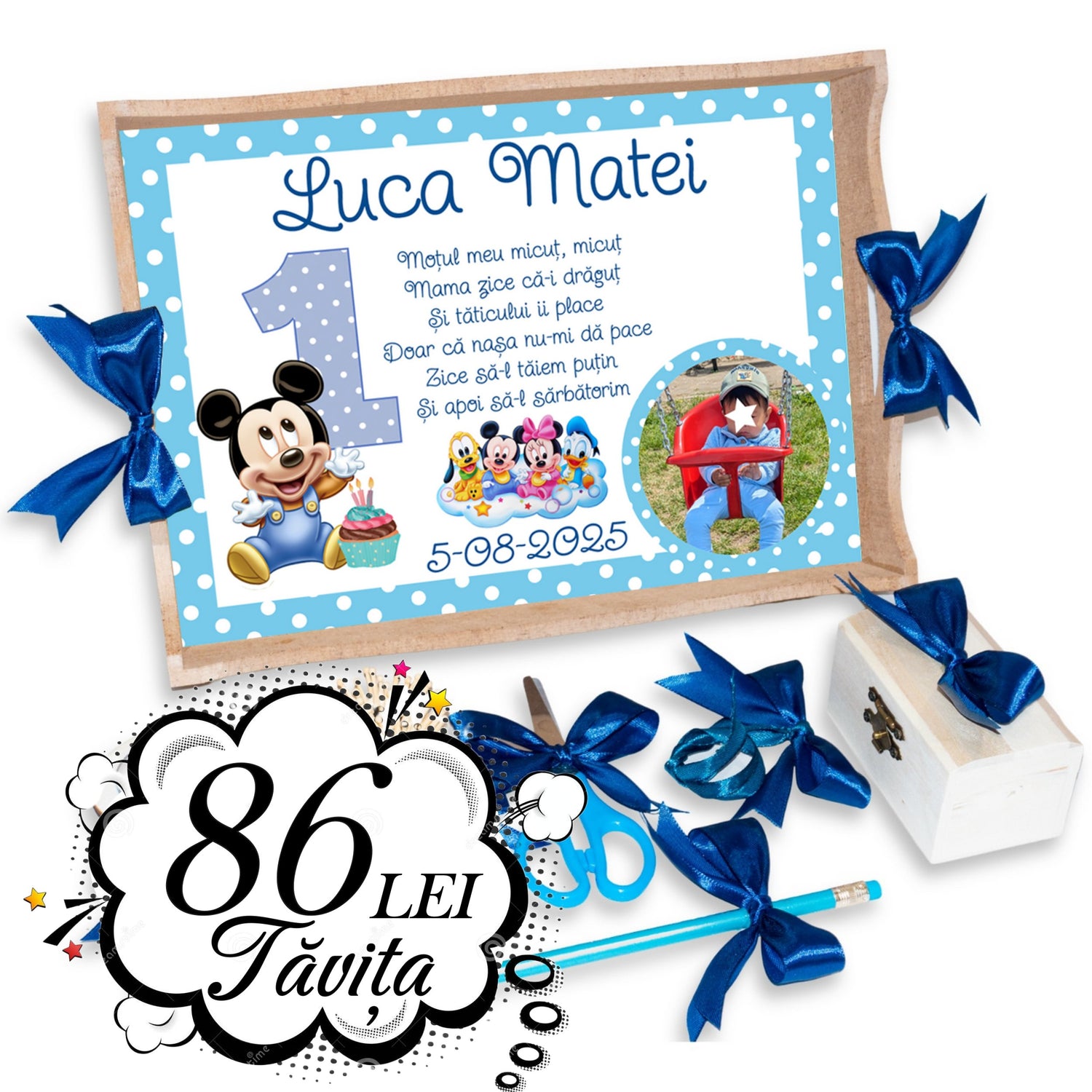 Tăvițe Băieti la 86 lei