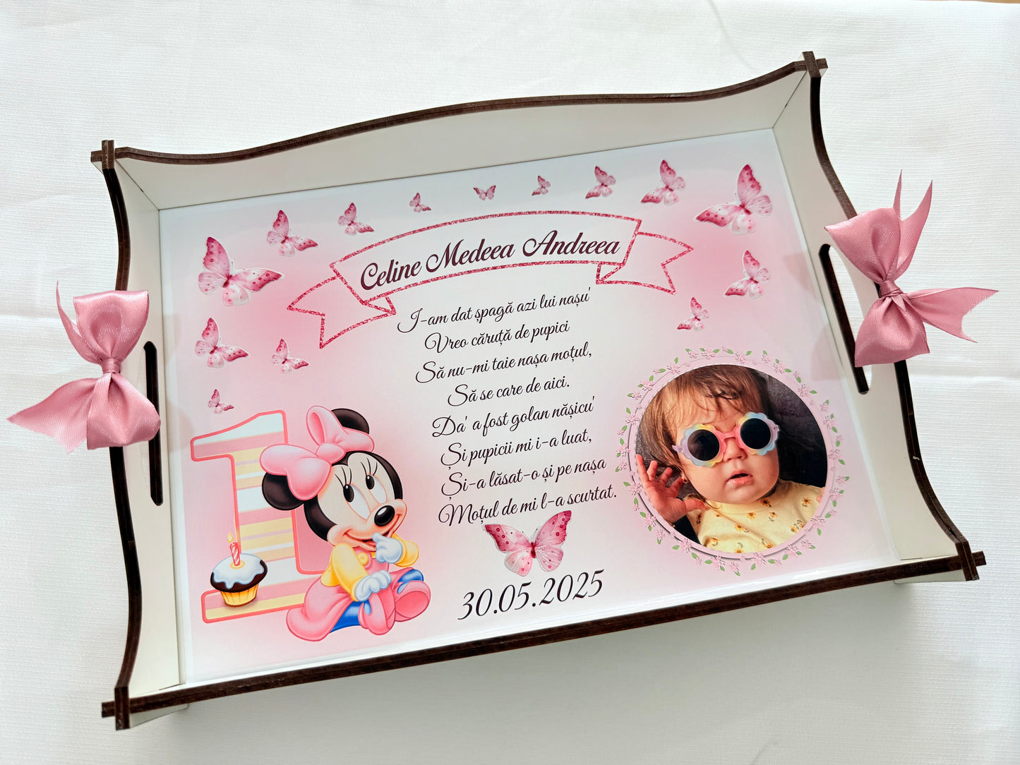 Tavita Mot Model Minnie Mouse • Set pentru taierea motului personalizat