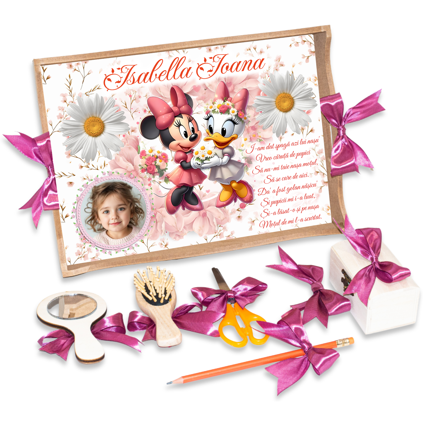 Minnie si Daizy Tavita de Mot Fete Personalizata