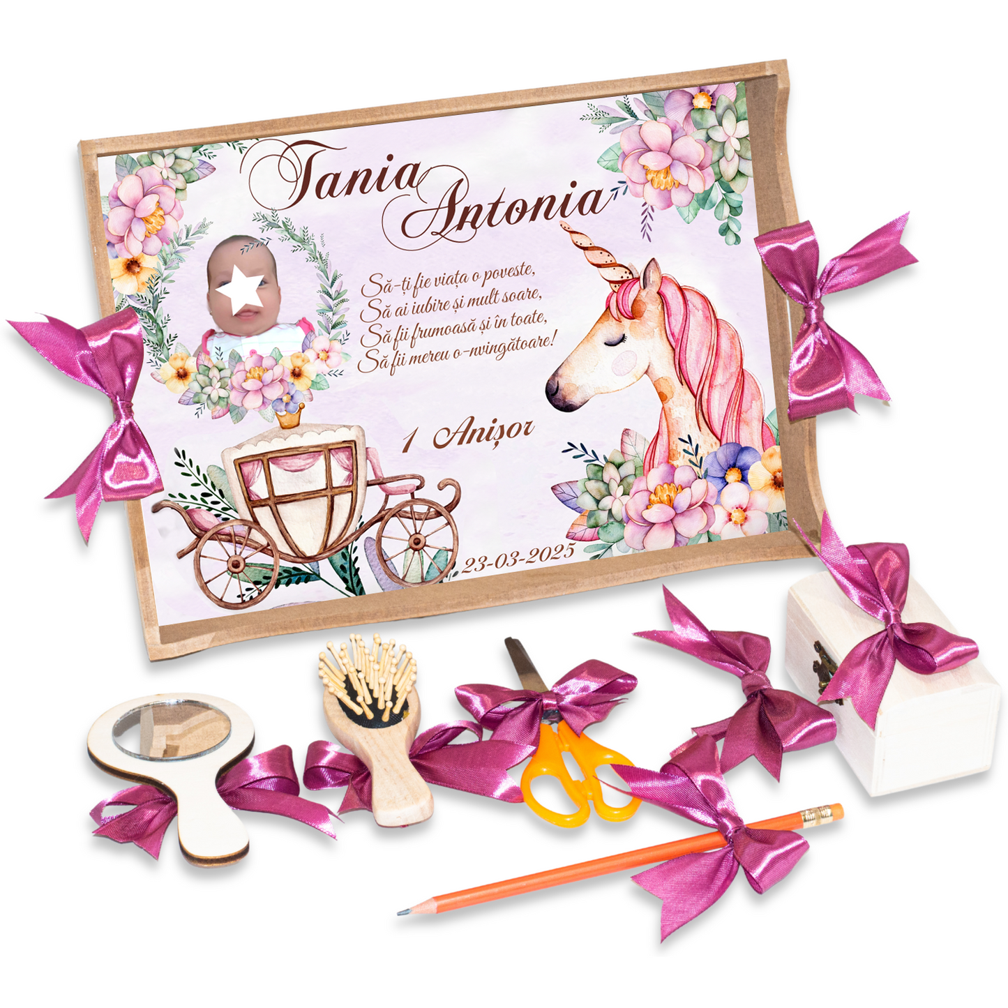Unicorn Magic • Tavita de Mot Fete • Personalizata