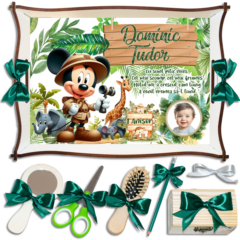 Mikey Mouse Safari • Tavita de Mot Baieti • Personalizata