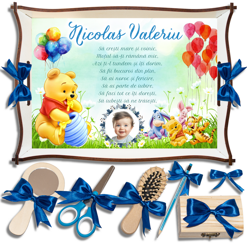 Winnie The Pooh • Tavita de Mot Baieti • Personalizata