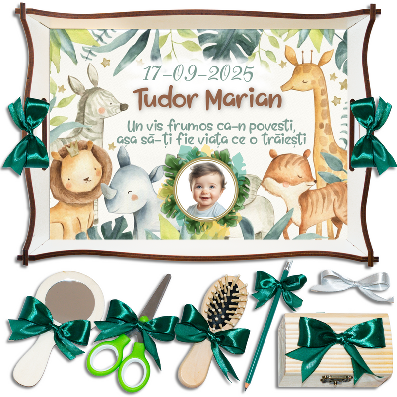 Animale Safari • Tavita de Mot Baieti • Personalizata