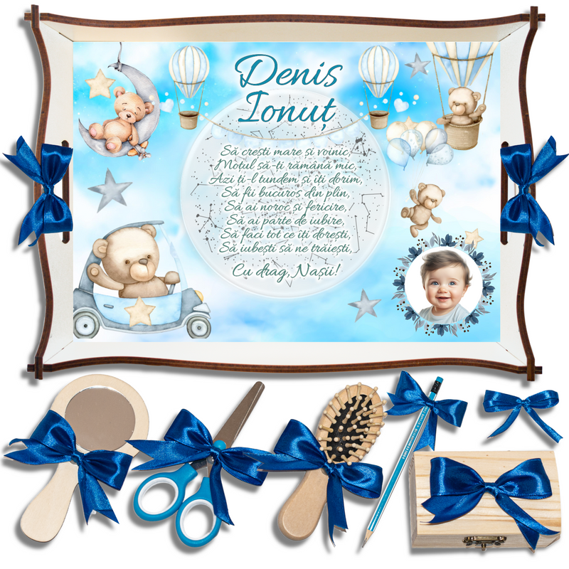 Ursulet • Tavita de Mot Baieti • Personalizata