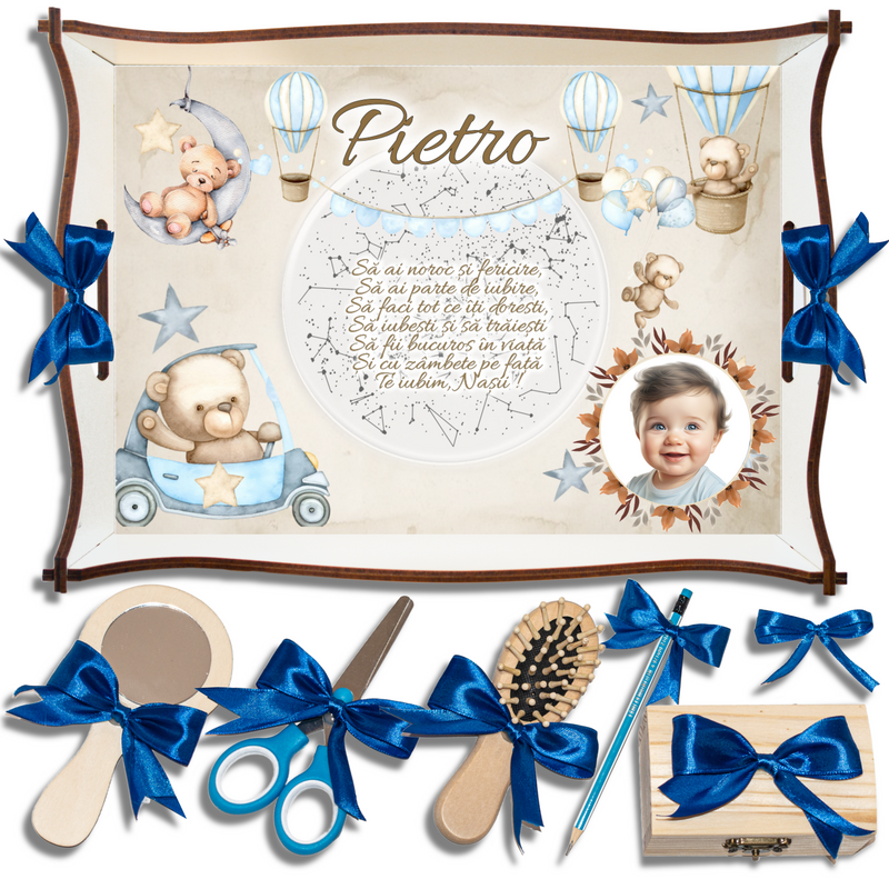 Ursulet • Tavita de Mot Baieti • Personalizata