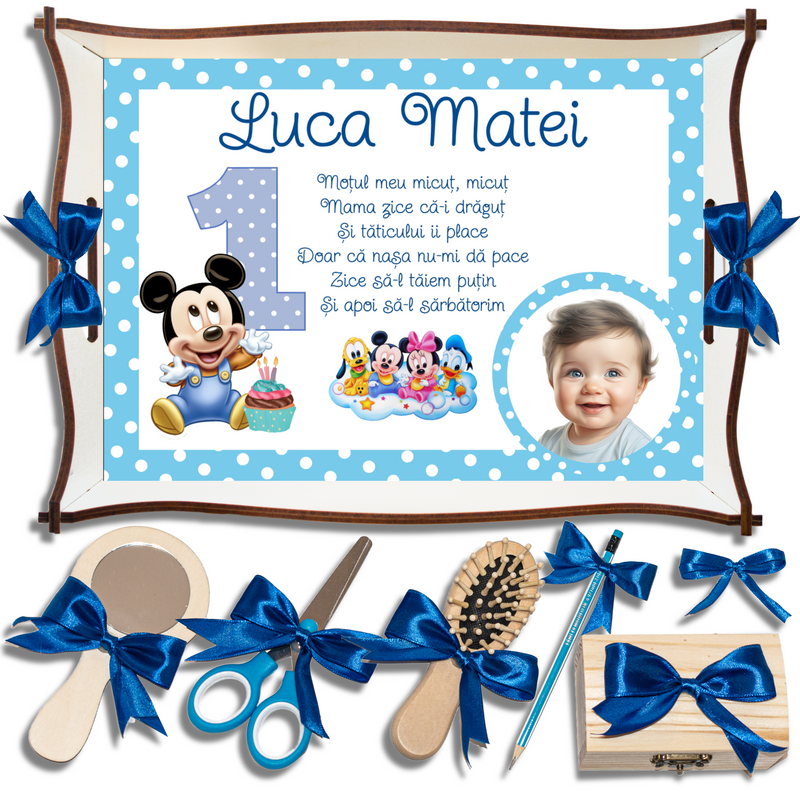 Mickey Mouse • Tavita de Mot Baieti • Personalizata