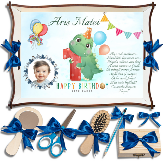 Dinozaur • Tavita de Mot Baieti • Personalizata