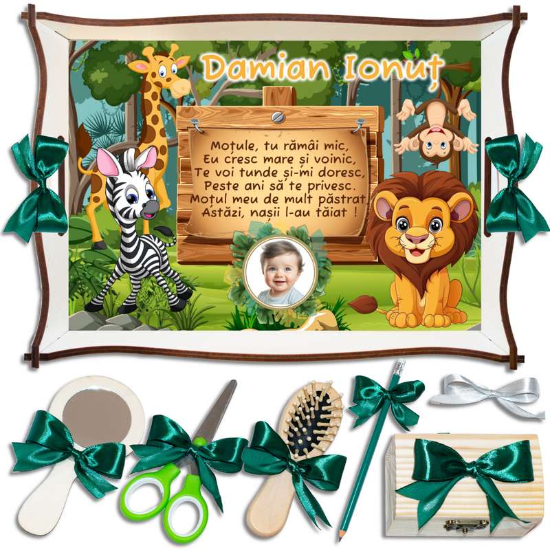 Animale Jungla • Tavita de Mot Baieti • Personalizata