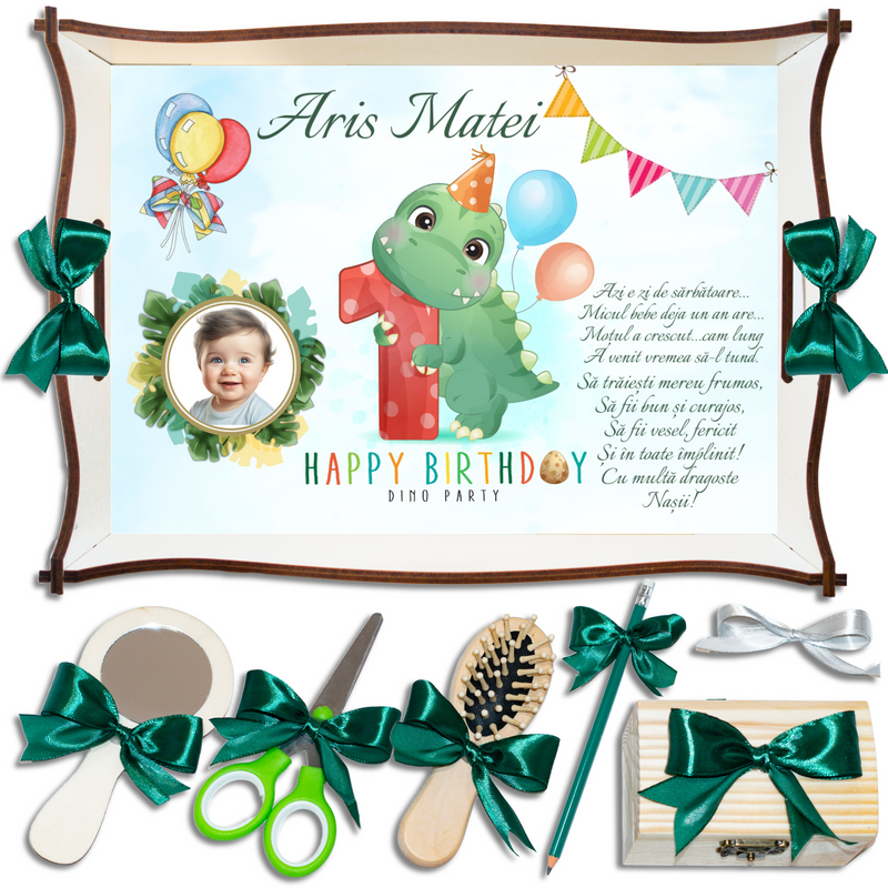 Dinozaur • Tavita de Mot Baieti • Personalizata