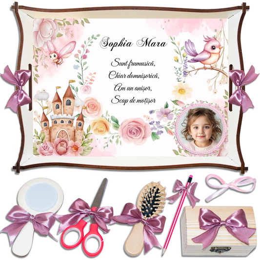 Castel de Poveste • Tavita de Mot Fete • Personalizata