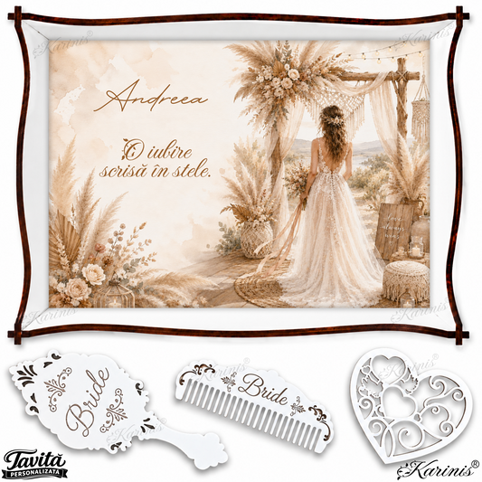 Tavita Mireasa Boho Pampas M12