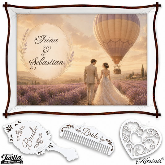 Tavita Mireasa Lavanda si Balon cu Aer Cald M26