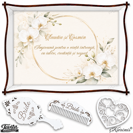 Tăviță de Mireasă Ivory Orchid M37