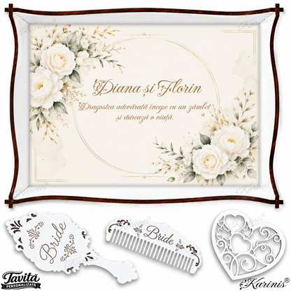 Tăviță de Mireasă Royal Roses M40