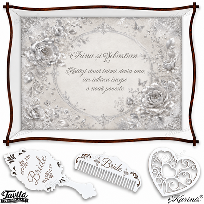 Tăviță de Mireasă Silver Roses M42