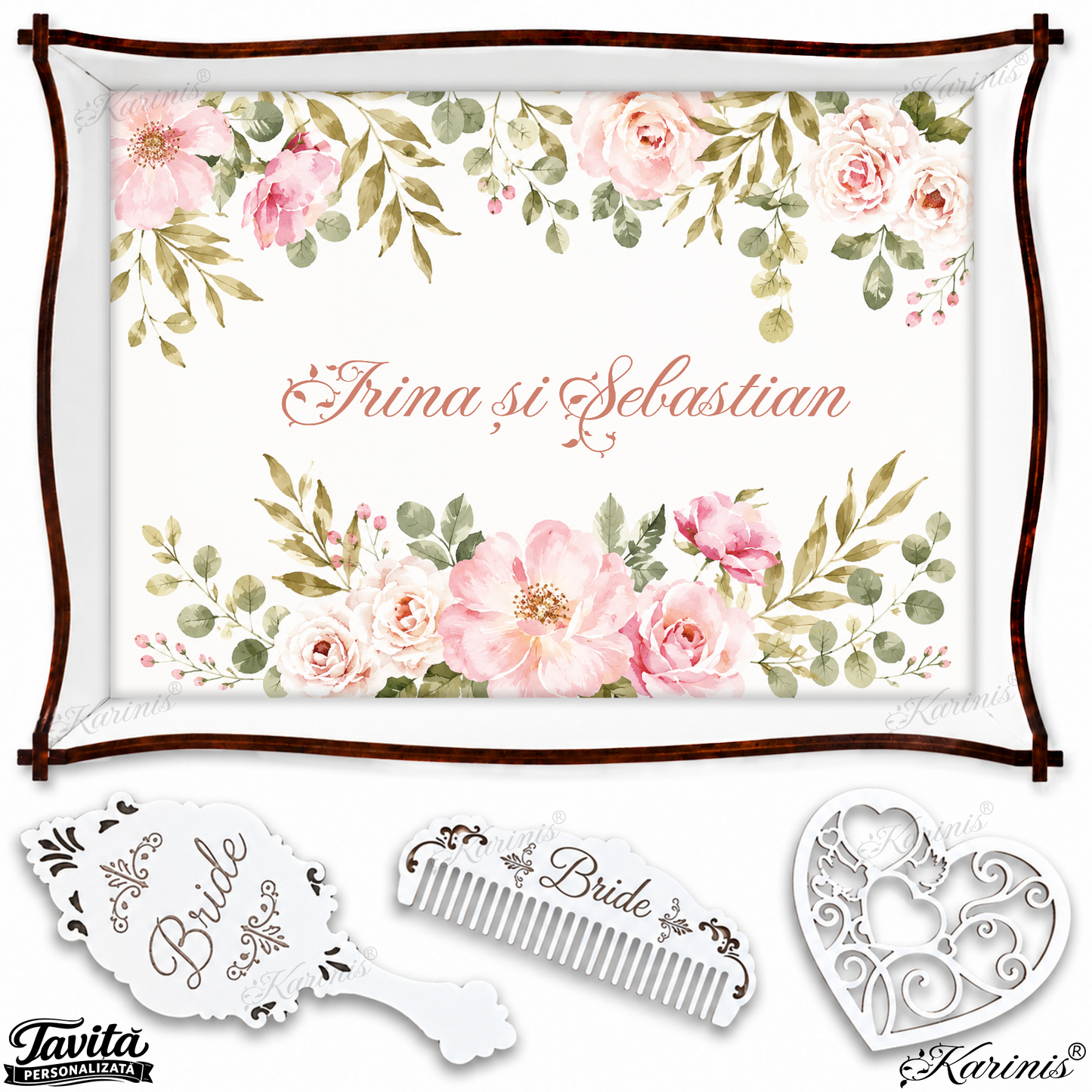 Tăviță de Mireasă Romantic Garden M53
