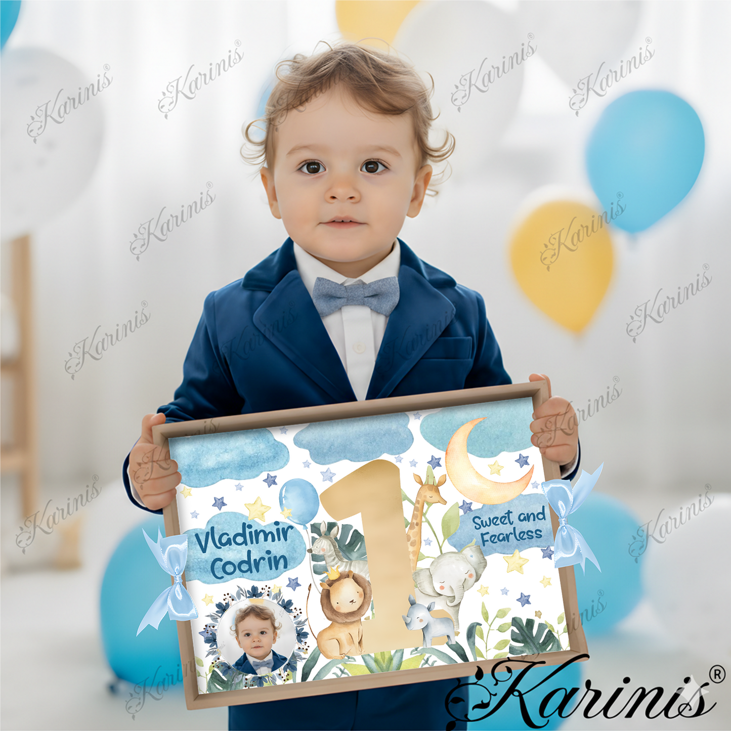 Set Mot Safari Baby Blue