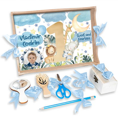 Set Mot Safari Baby Blue