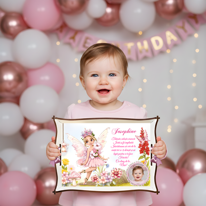 Set tăviță de moț tematic zână – accesorii personalizate pentru fetițe