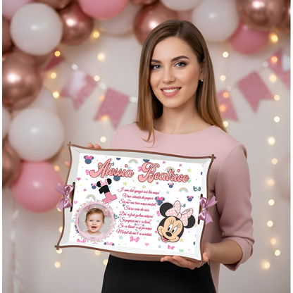 Set tavita de mot cu Minnie – accesorii personalizate pentru fetite