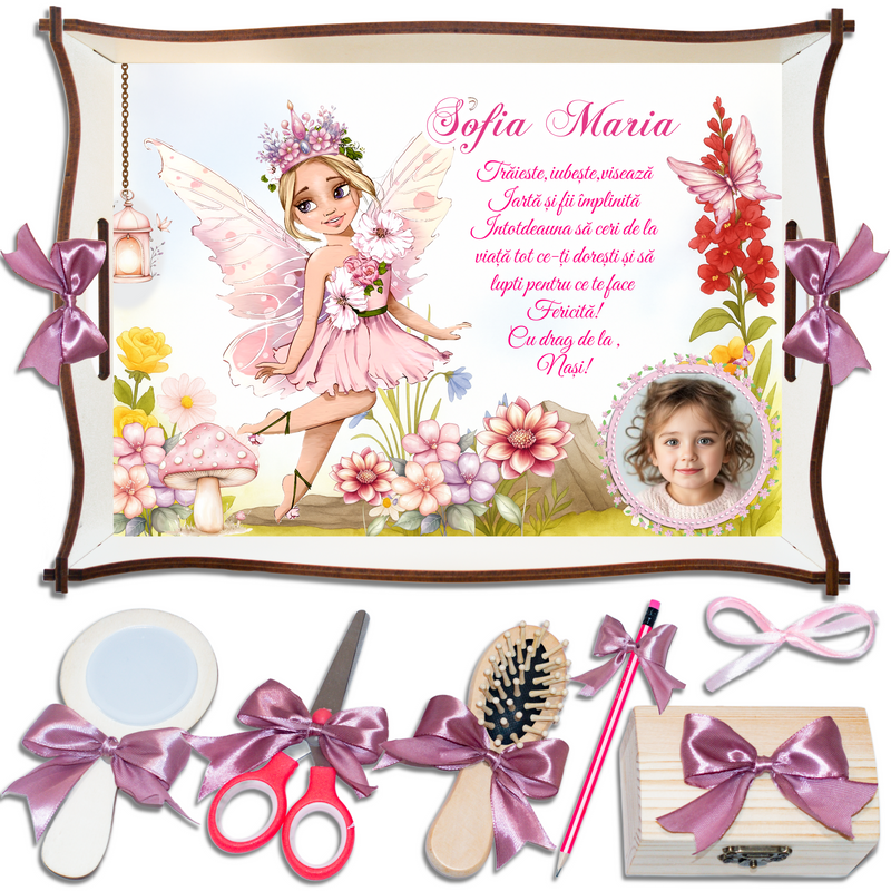 Zana Fermecata• Tavita de Mot Fete • Personalizata