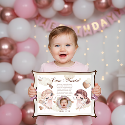 Tavă de moț cu îngerași – model delicat și simbolic pentru 1 an

