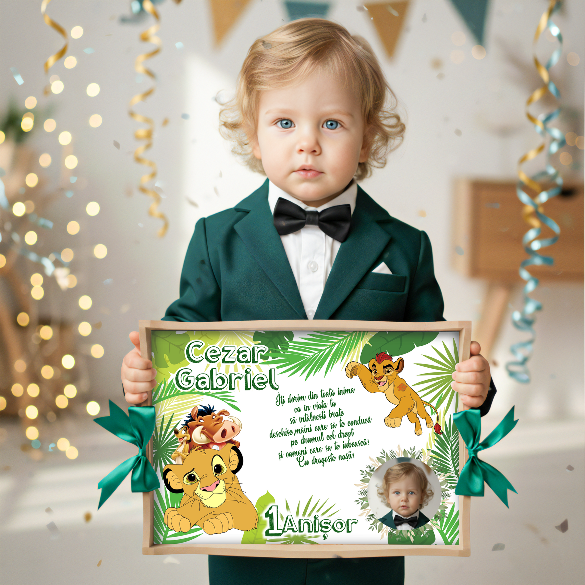 „Tava mot Simba Lion King, design cu personaje din Regele Leu