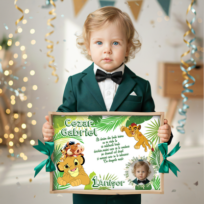 „Tava mot Simba Lion King, design cu personaje din Regele Leu