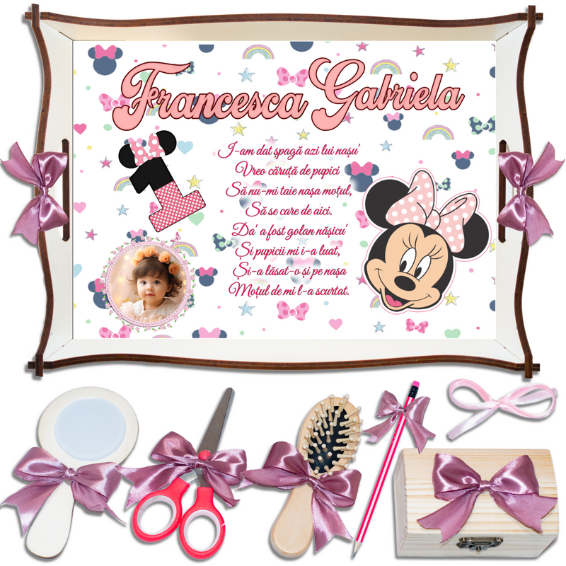 Minnie Mouse • Tavita de Mot Fete • Personalizata