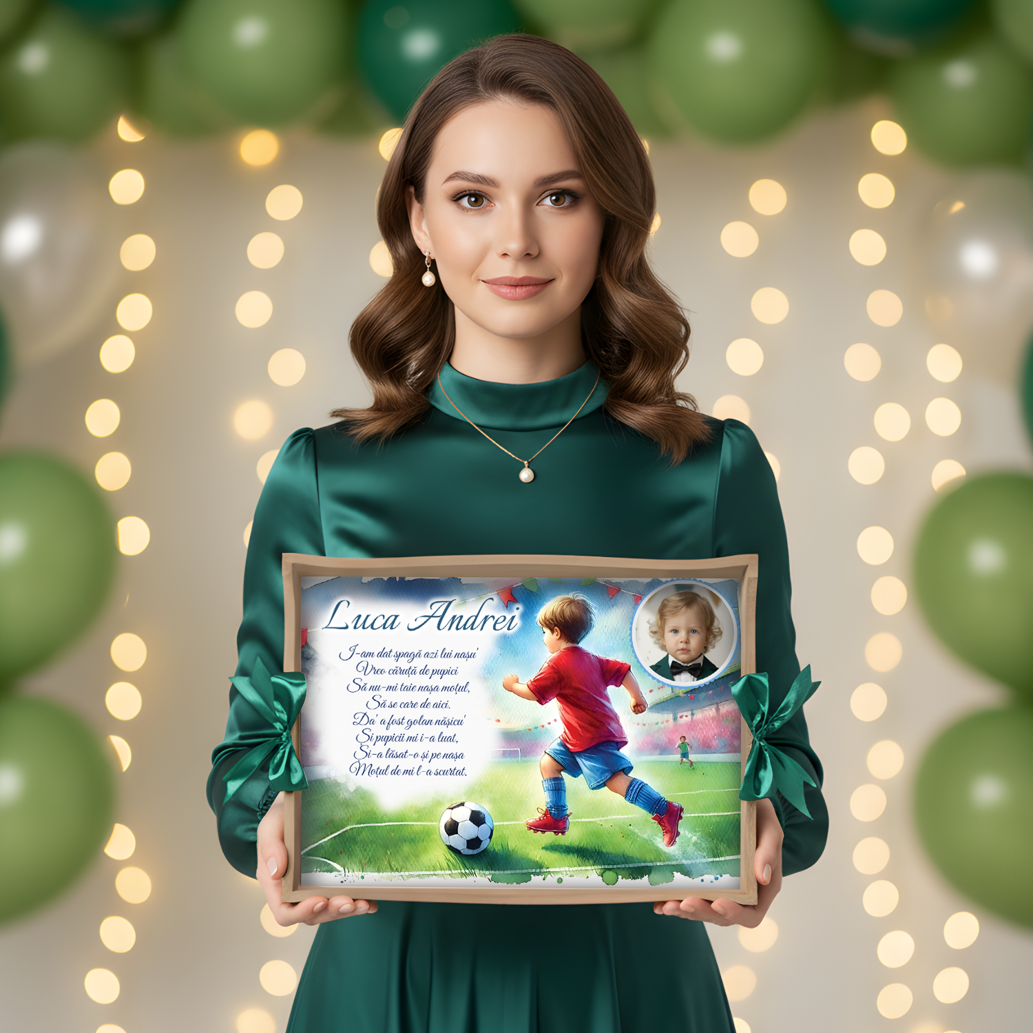 Tavita fotbalist pentru copii – set personalizat fotbal/football