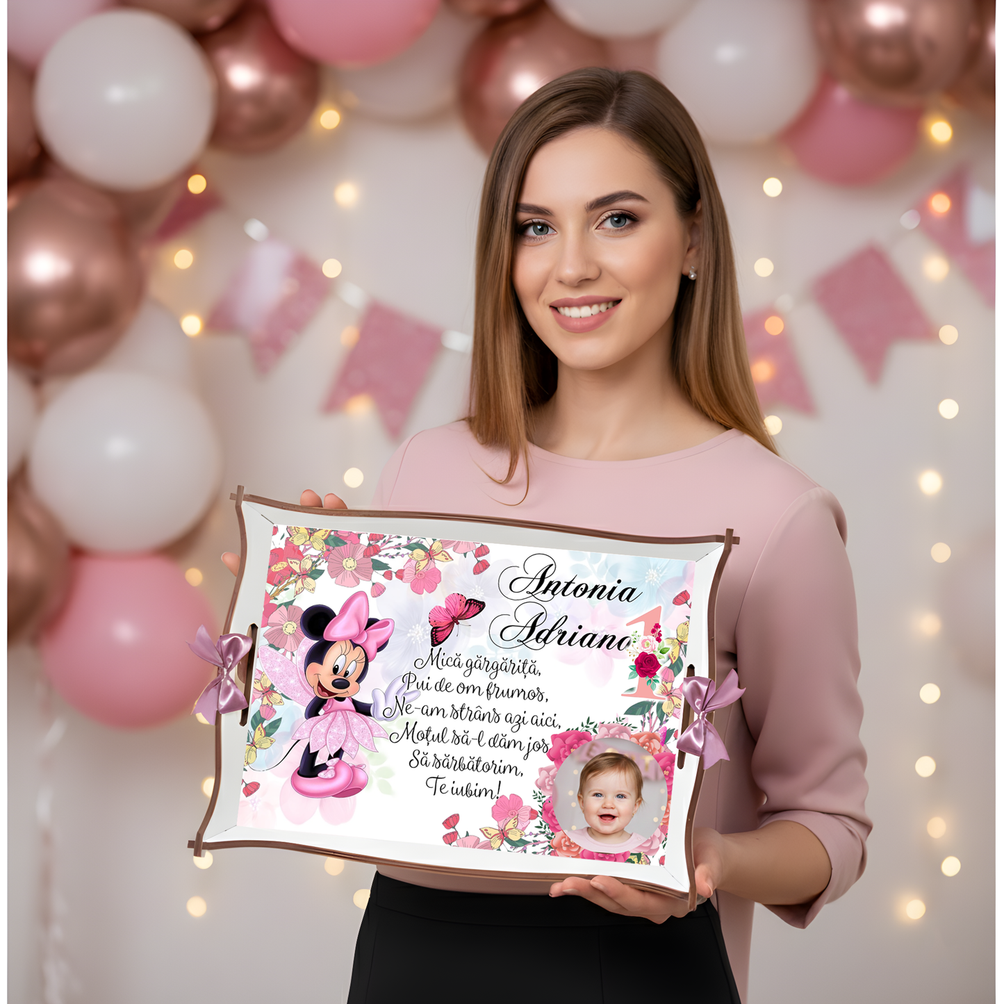 set tava de mot cu minnie mouse luat din mot
