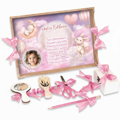 tavita-mot-iepurasi-pe-luna-baloane-aer-cald-roz-personalizata-poza-set-aniversar-karinis