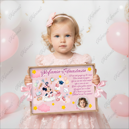 tavita-mot-minnie-mouse-daisy-duck-roz-personalizata-poza-set-aniversar-karinis