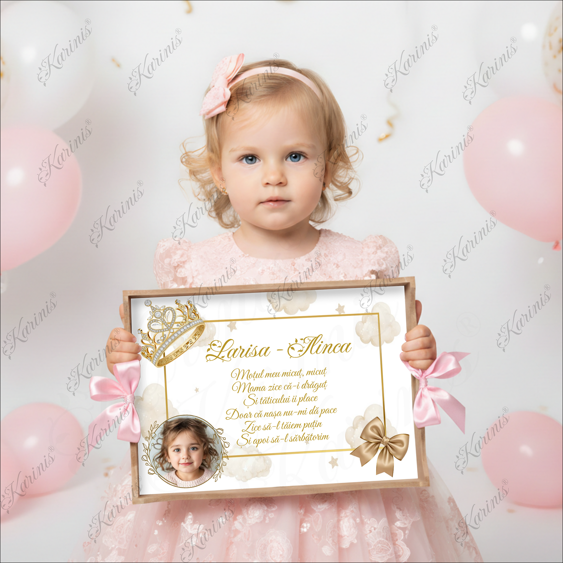 tavita-mot-princess-gold-coronita-aurie-stelute-norisori-personalizata-set-aniversar-karinis