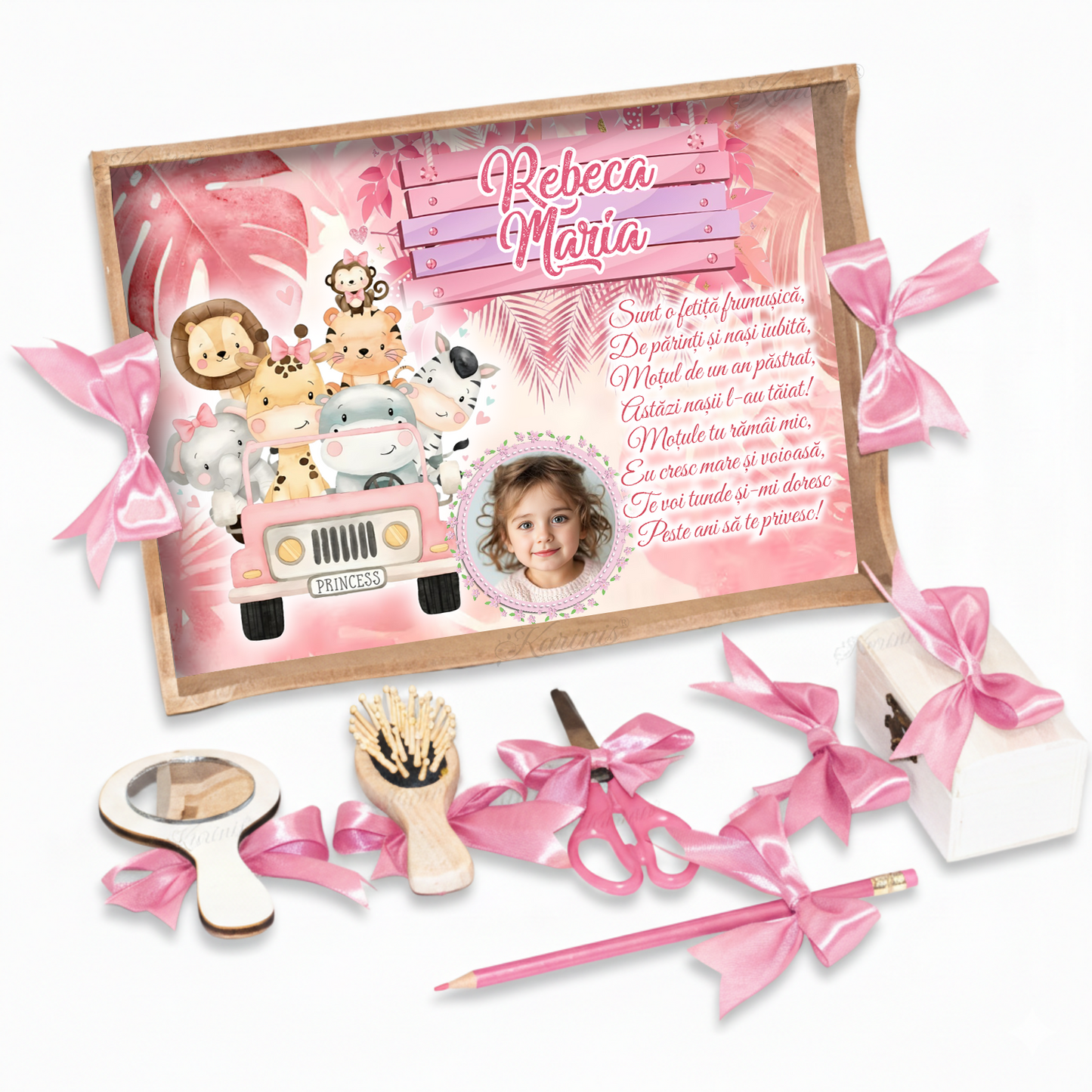 tavita-mot-safari-fete-watercolor-poezie-personalizata-set-aniversar-handmade