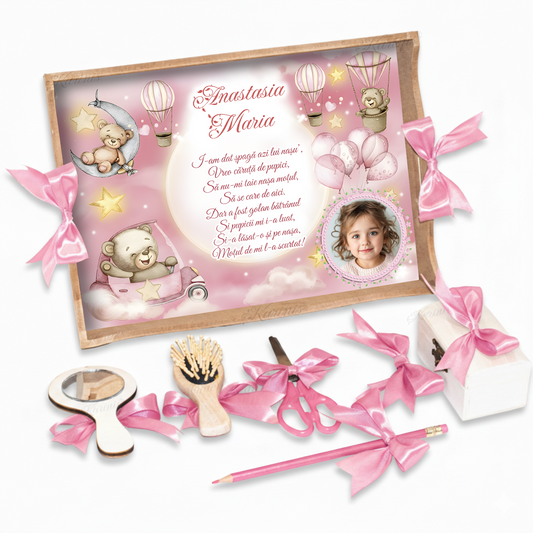 tavita-mot-ursuleti-baloane-aer-cald-personalizata-poza-set-aniversar-magic-roz